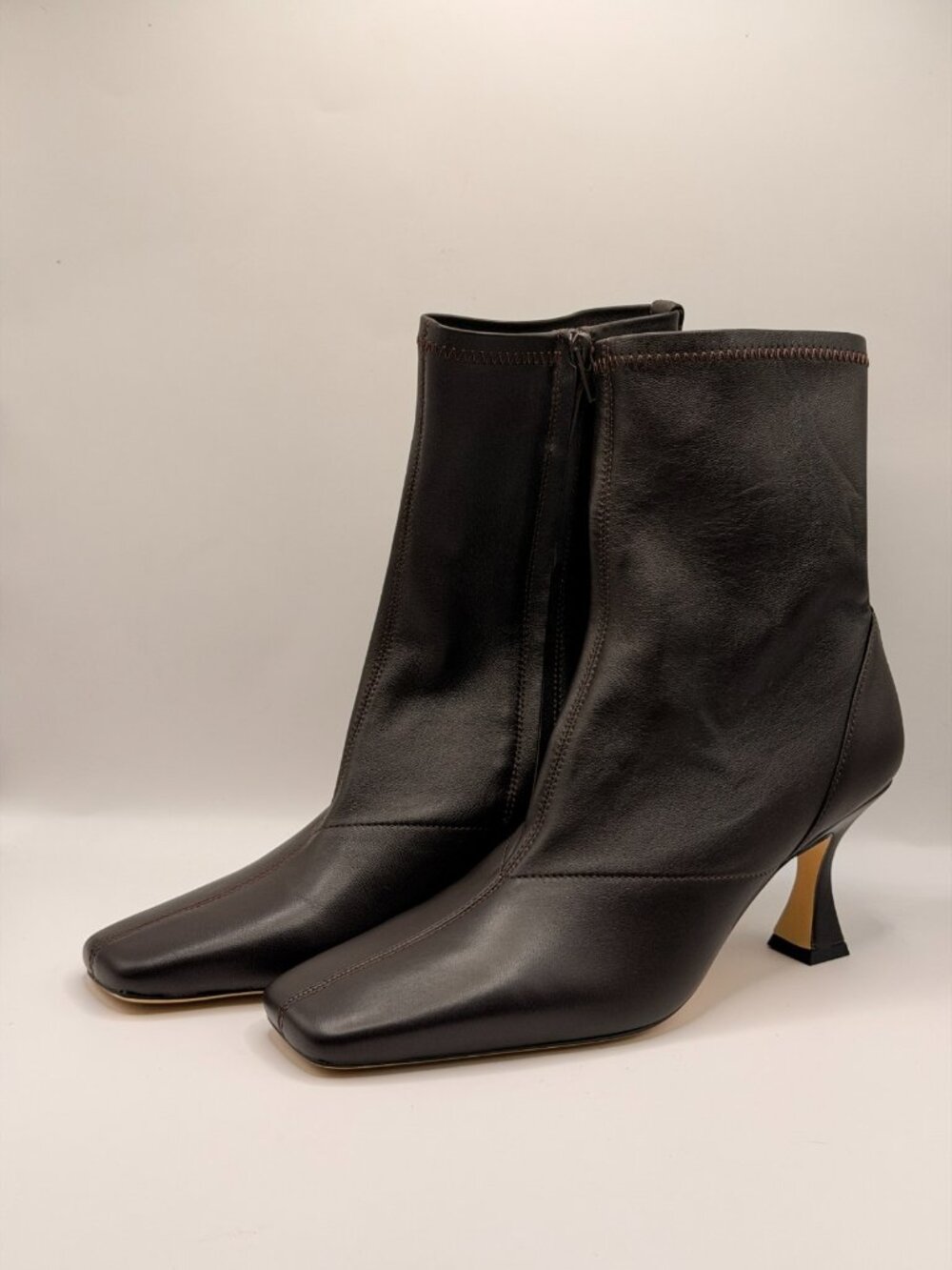 Tony Bianco Womens Fomo Brown Leather Boot Sz 8.5